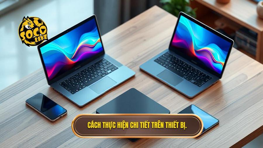 3. Cách thực hiện chi tiết trên thiết bị.