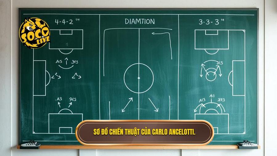 Phân tích các sơ đồ tiêu biểu của Carlo Ancelotti qua các thời kỳ